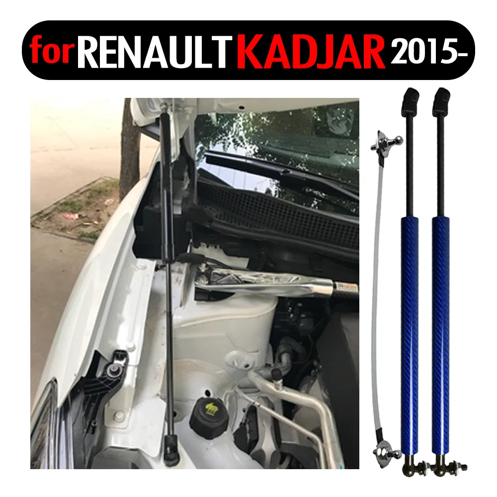 

Carbon Fiber Lift Support Gas Springs for RENAULT KADJAR 2015-2022 Car Styling Front Hood Bonnet Modify Gas Struts Shock Damper