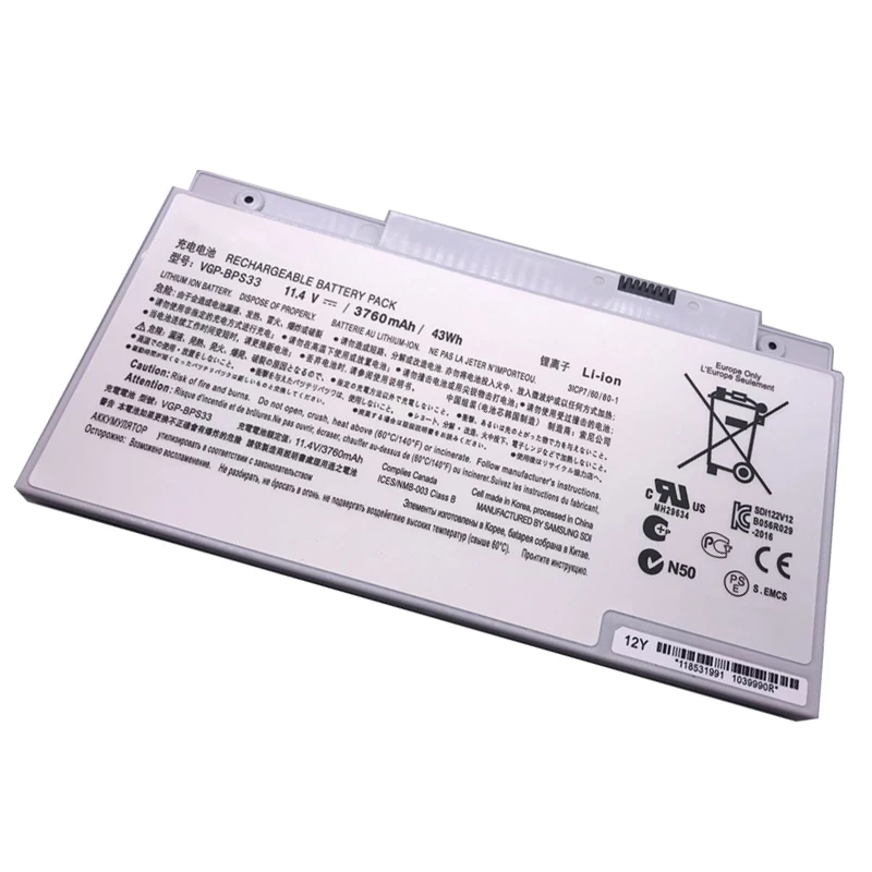 Imagem -04 - Lmdtk Novidades Bateria do Portátil para Sony Vaio Svt14 Vgp-bps33 Svt-15 T14 T15 Bps33 Svt1511m1e Svt14126cxs 11.4v 43wh