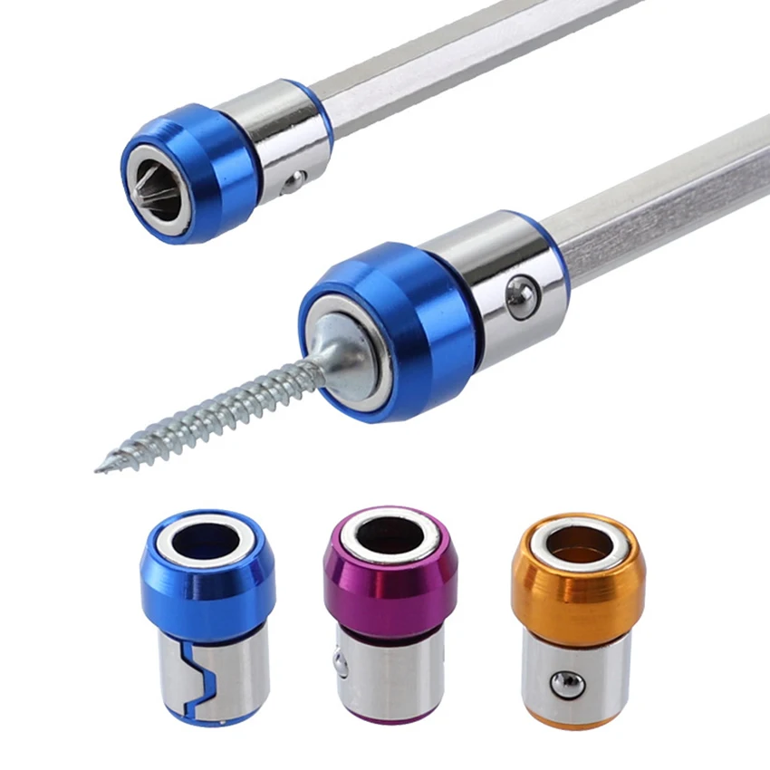 Bit magnetyzer pierścień wkrętak Bit uchwyt napędu uniwersalny 21mm wymienny pierścień magnetyzera stal magnetyczna na wkrętaki