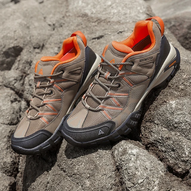 HUMTTO New Arrival Mens Hiking Shoes | Breathable Lace Up Trekking Boots 