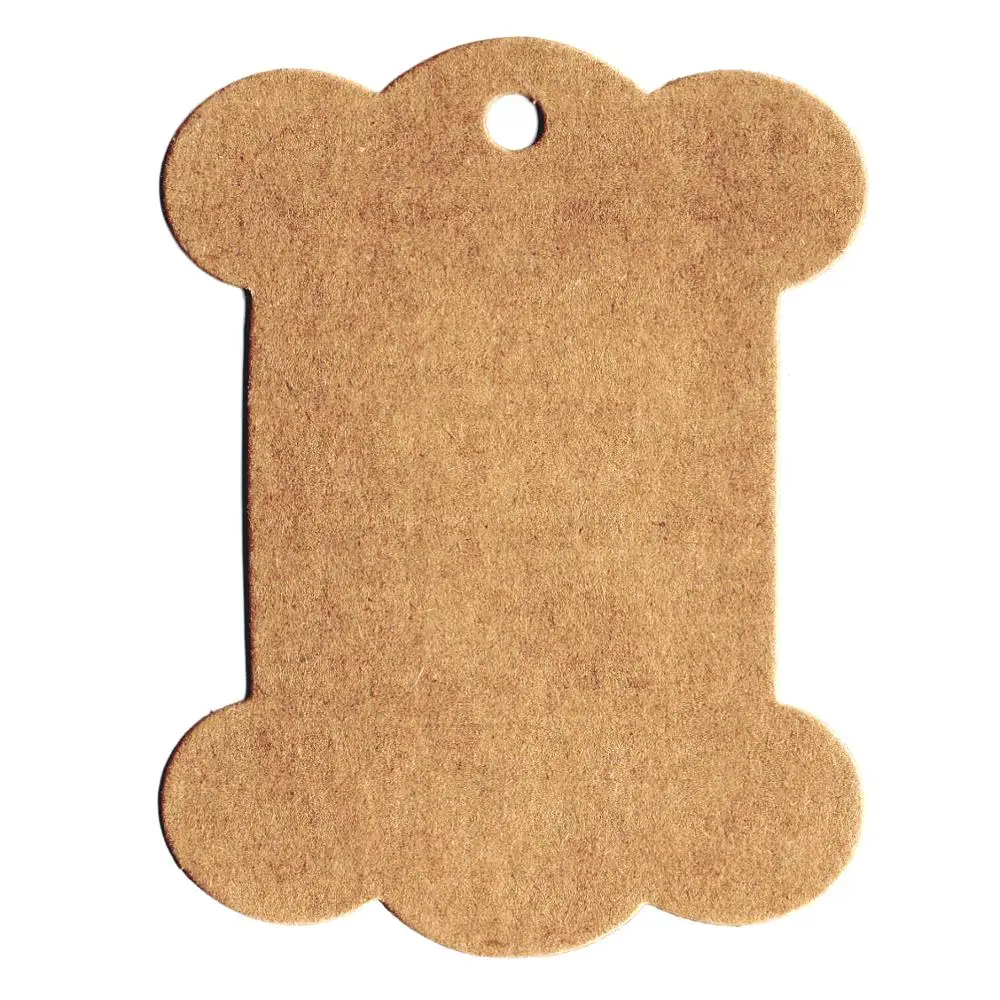 DIY ZAKKA thickening kraft paper board label tag bookmark shape  Eiffel Tower bear  50/lot ribbon collection