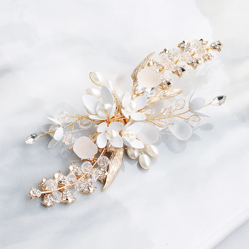 Miallo Fashion Wedding Hair Clips Flowers Bridal Hair Jewelry Accessories Handmade Hair Ornaments Headpieces Bridesmaid Gift