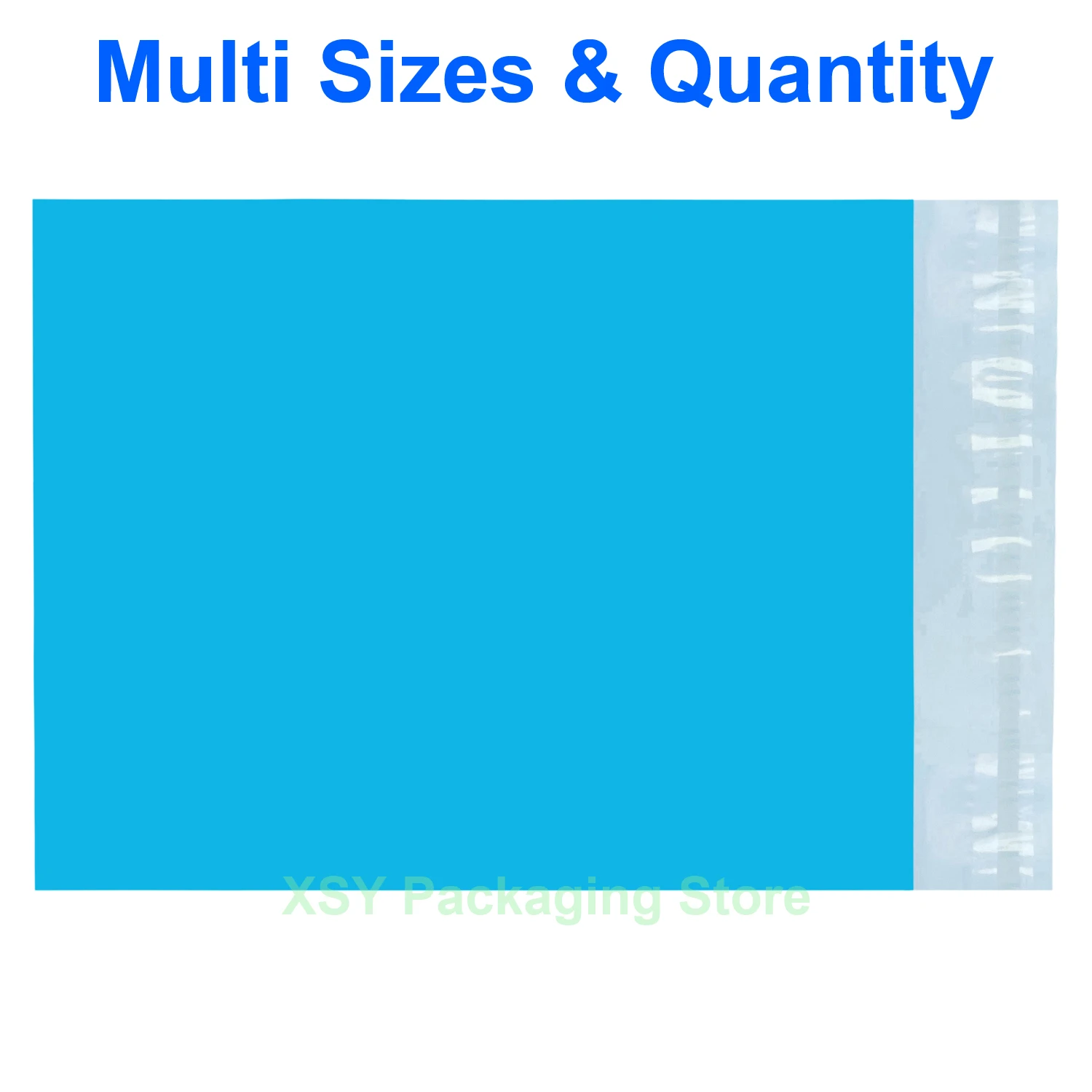 Multi Sizes Blue Non-Padded Envelopes Poly Mailer Bags (Width 4.3