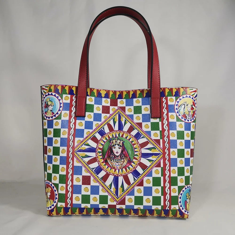 2020 luxury brand women plaid bags large tote bag fashion designer bags sicily korean fashion style ladies handbags models
