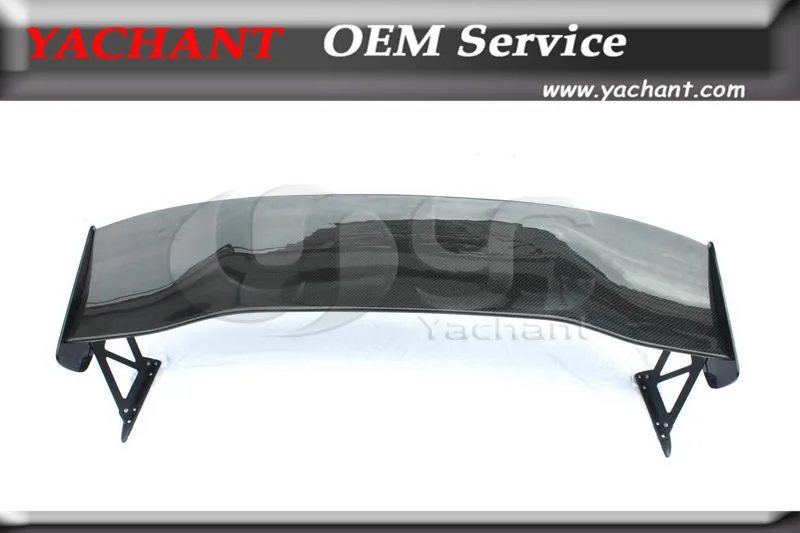 Carbon Fiber GT Wing w/ Metal Stands Fit For 2002-2007 Impreza WRX STI 7th-9th GDA GDB VTX Type 2V Rear Trunk Spoiler