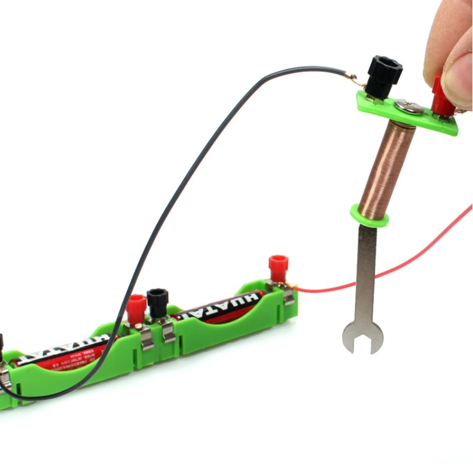 Conjunto de electroimán electromagnético físico de bobina secundaria original, equipo eléctrico de Laboratorio Educativo