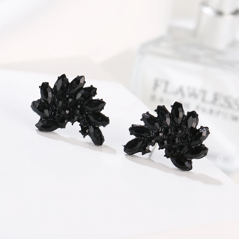 2020 Z Fashionable generous charm charming pure black dark desire resin wings fan-shaped earrings party party gifts