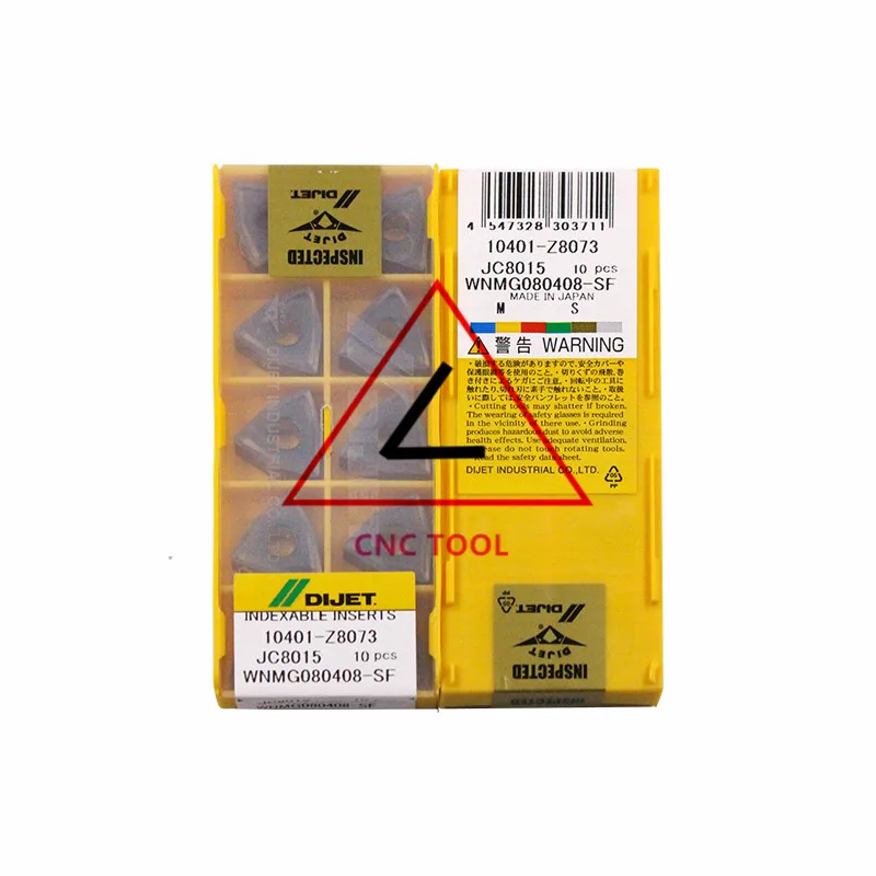 WNMG080408-SF JC8015 10pcs Original Japan DIJET Cutting Tool