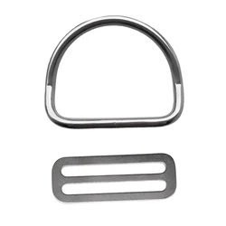 Ultralight 316 Stainless Steel Scuba Diving Diver 50mm Webbing Weight Belt Keeper Slider & D Ring