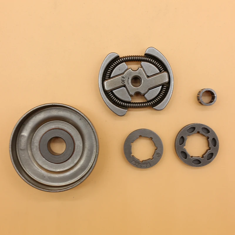 3/8" 7T Clutch Drum Assembly Sprocket Rim Bearing Kit For Partner 350 351 Chainsaw Spare Parts