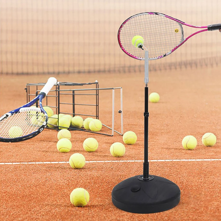 

Single Adjustable Tennis Ball Exercise Trainer Professional Tennis Swing Training Beginners Self-Study Practice Rebound Tool