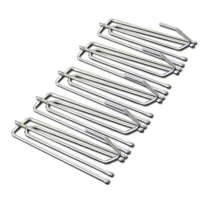 50 pz quattro forcella in metallo antiruggine tenda nastro gancio tenda panno anello morsetto asta superiore accessori per tende in acciaio inox