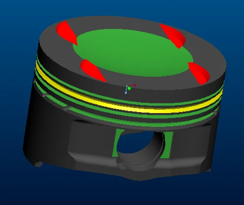 Custom Forged Piston by 4032 alloy with pin and rings best quality