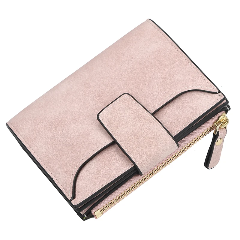 

New PU Leather Women Wallet Hasp Small and Slim Coin Pocket Purse Women Wallets Cards Holders Luxury Brand Wallets Designer Purs