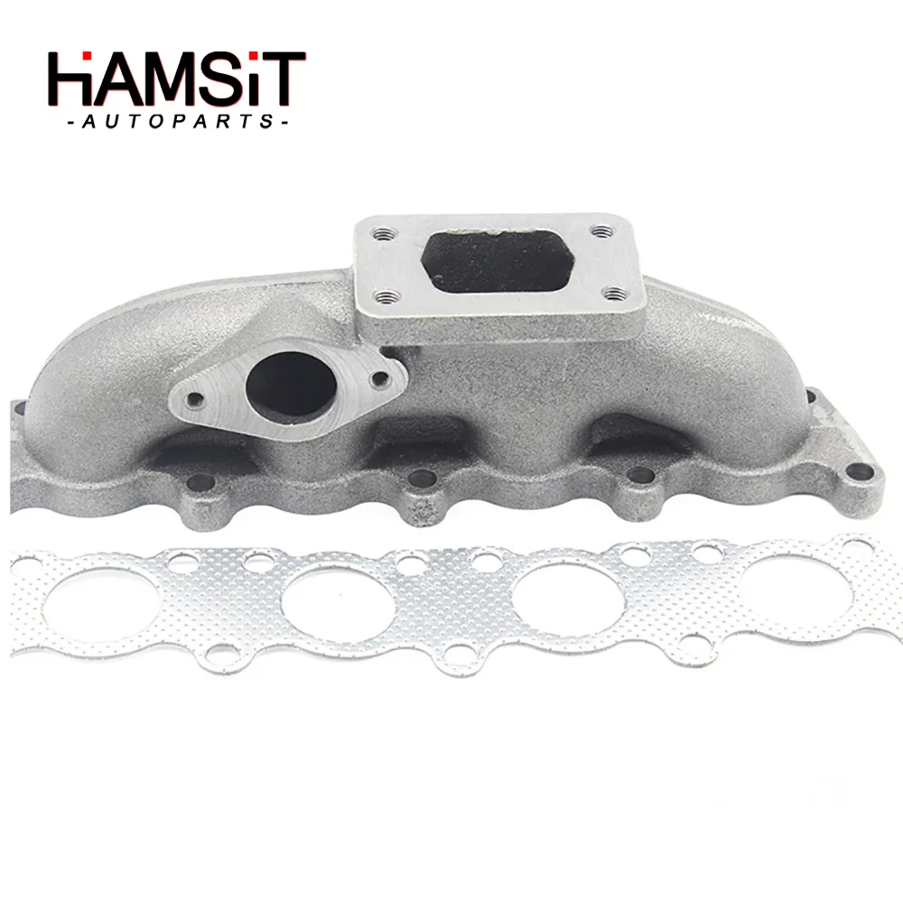 Hamsit Exhaust Turbo Manifold Cast Iron T3 T4 For 96-04 VW 99-05 Audi 1.8T Engine