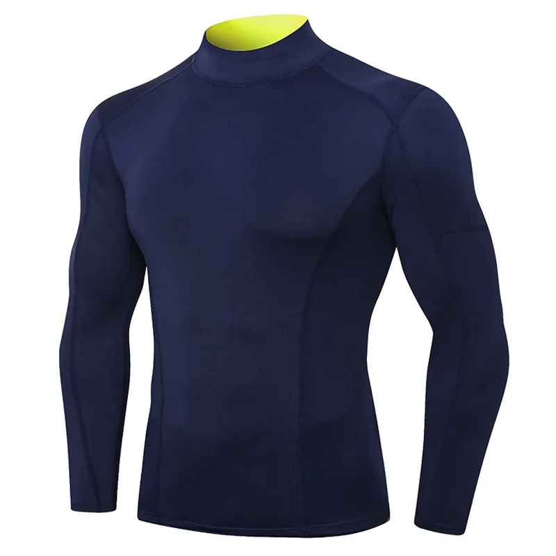 Thermal Underwear for Men High Collar Camiseta Termica Sport Thermo Shirt Quick Dry Compressed Underwear Clothes Men Bielizna