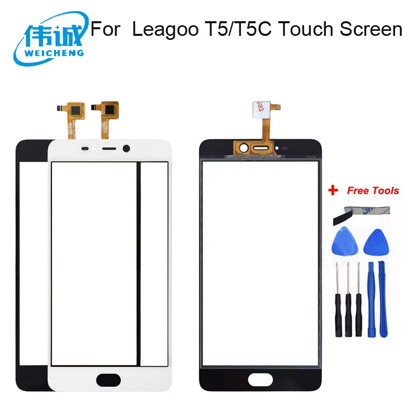 Touch Screen For Leagoo T5C Sensor Touch Screen Digitizer For Leagoo T5 Touch Panel Front Glass Lens Sensor Touchscreen Tools