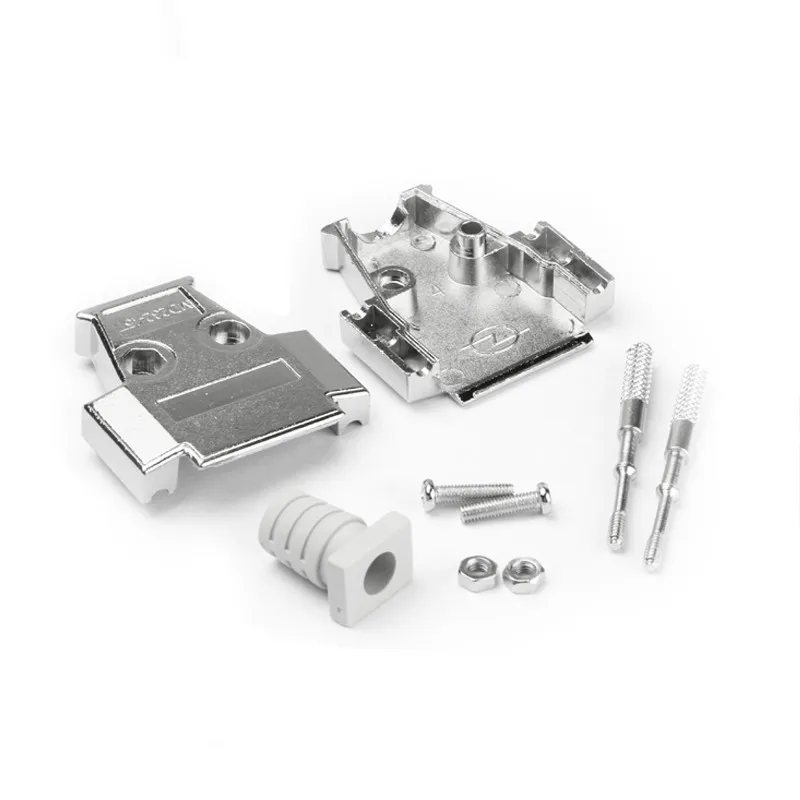 DB26 Male/Female Socket Gold-Plated Copper Straight Leg Connector 26 Pin D-SUB 3 Row Harpoon Welding Plate Socket Rivet