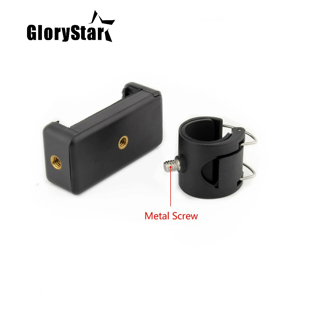 Mobile Phone Clip Mount Bracket Adapter APP Cell Phone Clip Adapter Mount Holder for GoPro Hero 9 8 7 6 5 4 SJCAM Monopod Pole