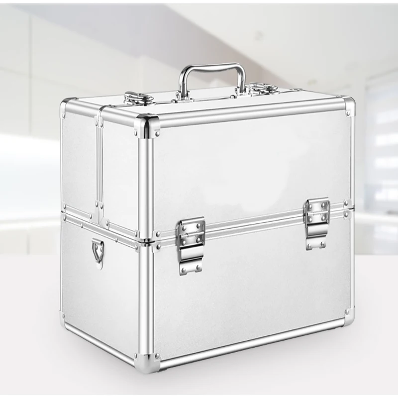 Aluminium Metal Full Set Medical Box Family Multi-Storey Medical Emergency Medical Care Double Open Three Floors Customized