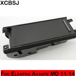 Push-pull lid drink cup holder central armrest storage box front console cup holder assembly For Hyundai Elantra Avante MD 11-14