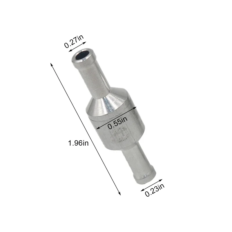 Válvula de retención unidireccional de aleación de aluminio de 6-12mm, válvula de retención de combustible, gasolina, diésel, para bombas de agua y