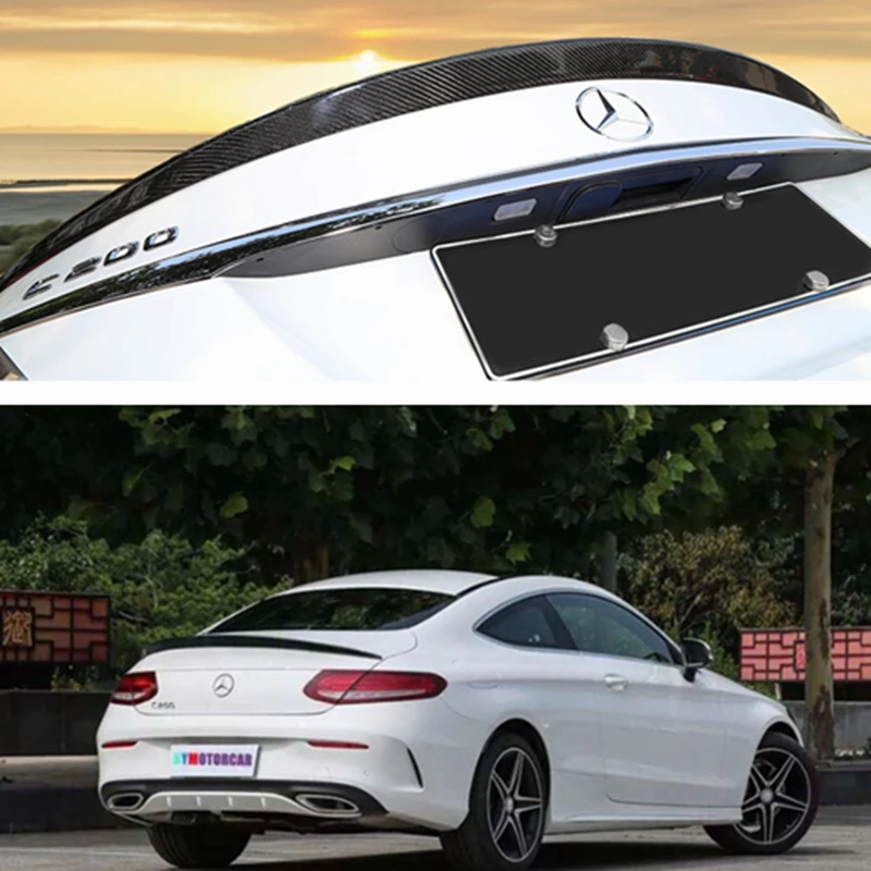 

C Class 2DOORS AMG Style Carbon Fiber Rear Spoiler For Mercedes Benz W205 Coupe 2015-2017 C63 AMG C200 C250 C350