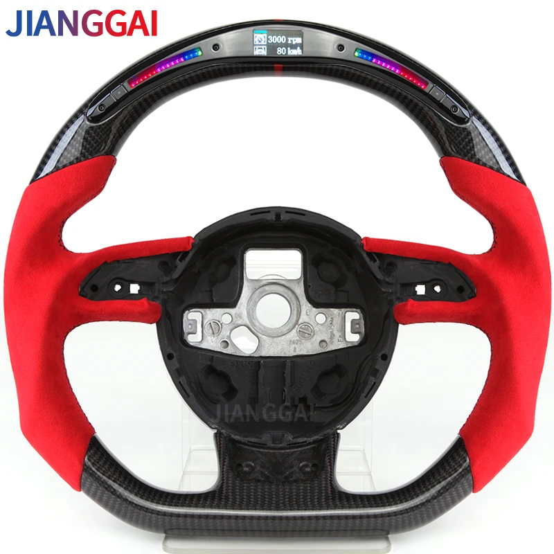 Alcantara Steering Wheel Fit For Audi RS3-RS7 2012-2016 / s3 2014-2017 / s4 2013-2015 / s5 2012-2016 LED Shift Sport Wheel