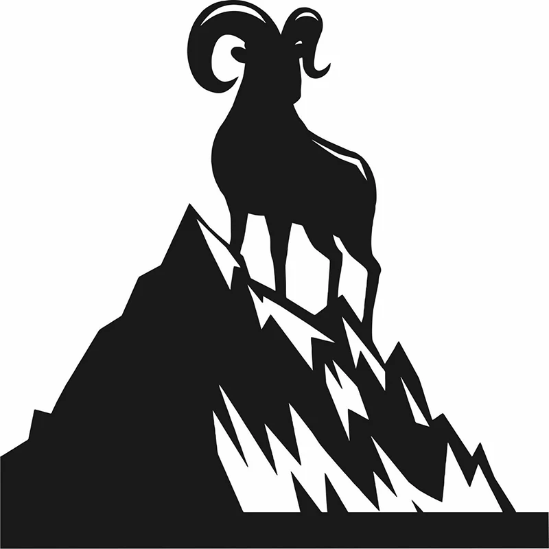 

15*15cm Sheep Lamb Goat Hill Mountain Animal Car Truck Window Vinyl Decal Sticker Cute And Interesting Fashion Sticker Decals