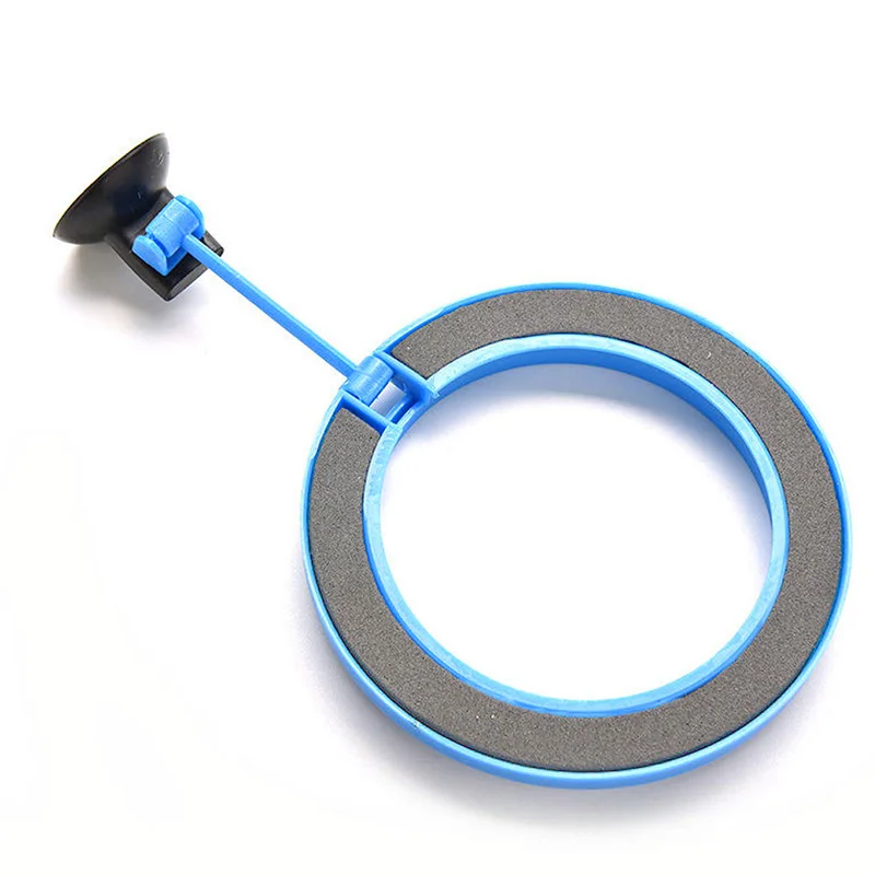 Fish Feeding Ring Aquarium Safe Floating Food Feeder for Goldfish Round Shape Suspensible Circles with Suction Cups