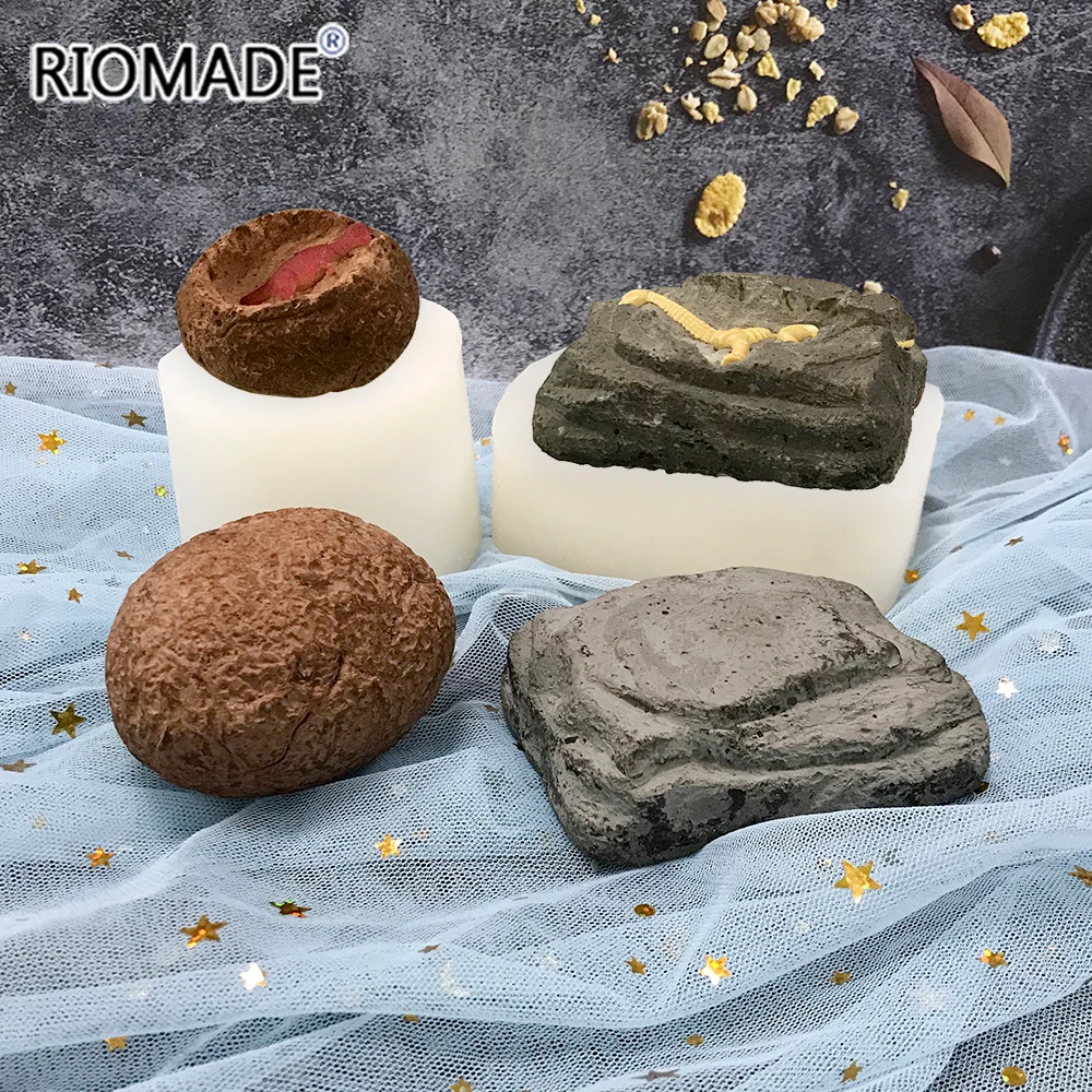 Dinosaur Egg Skeleton Specimen Silicone Mold Fondant Cake Decorating Tools DIY Handmade Making Craft Blind Box Gypsum Mould