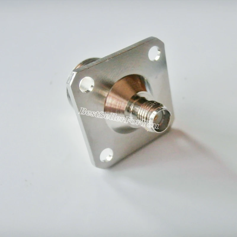 1Pcs N Female Jack To SMA Connector Female Jack Flange Mount RF Adapter Connector