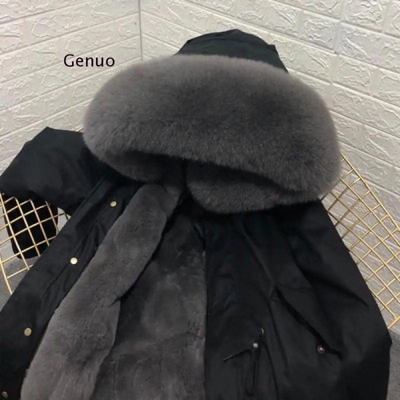 Cappotto invernale in pelliccia grande giacca femminile nuovo 2020 Parka con cappuccio giacca invernale uomo imbottito da donna fodera in pelliccia calda piumino da uomo