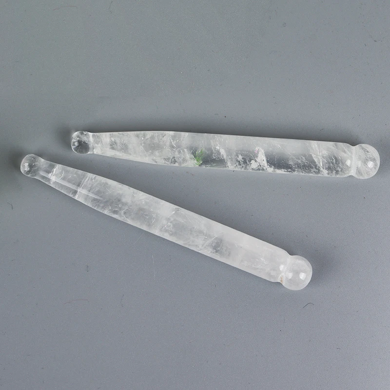 Jade Massage Stick Rock Quartz Eye Face Body Crystal Mineral Stone Massager Health Skin Care Gua Sha Lifting Acupuncture Pen