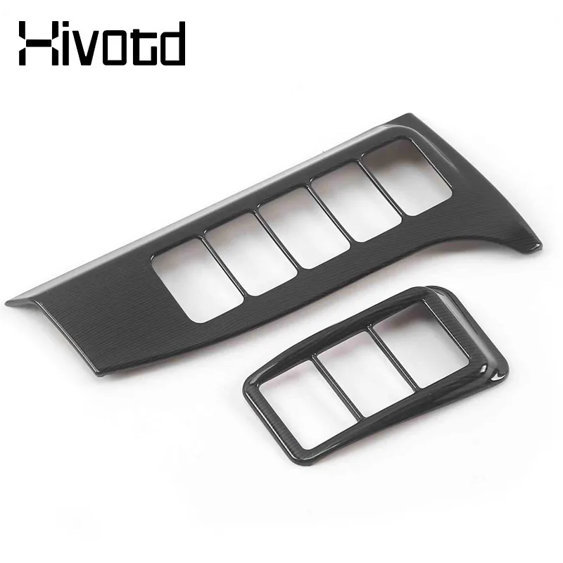 Car Console Headlights Button Cover Trim Stickers Decoration Interior Supplies Accessories For Mitsubishi Outlander 3 2016-2022