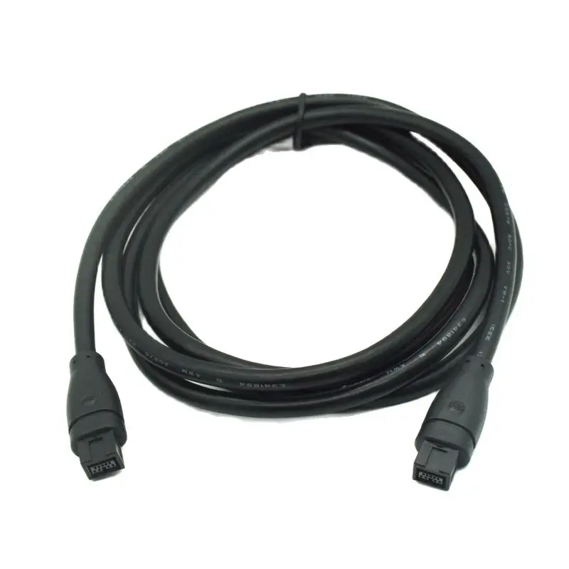 9 PIN / 9PIN BETA FireWire 800 - FireWire 800 9-9 Cable IEEE1394 IEEE 1394 B 6FT 1.8m 3m 180cm Black For Camera Computer Cable