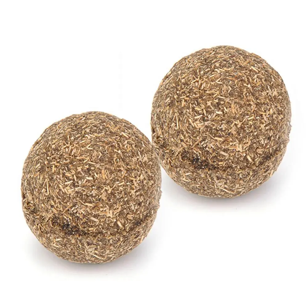 1 PC Natural Cat Mint Catnip Ball Safe Edible Catnip Chase Toy Emotionally Soothing Cat Hair Cleaning Pet Supplies 3.2CM