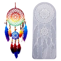 Dream Catcher Mold Silicone Mould for DIY Craft Key chain Pendants Epoxy Resin mold Casting Mold Jewelry Making Silicone Molds