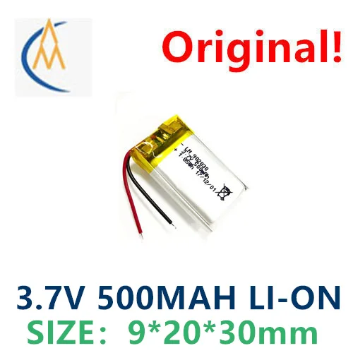 Polymer lithium battery 902030 500mah 3.7V lithium battery fun products inductive night light rechargeable solar LED