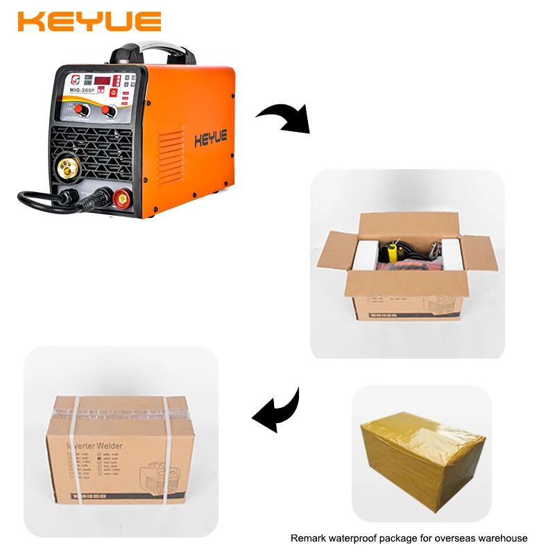 Inverter Pulse Single Phase 250A MIG Welding Machine Multifunction Synergic TIG MMA MIG Welder For Stainless Steel Aluminum Weld