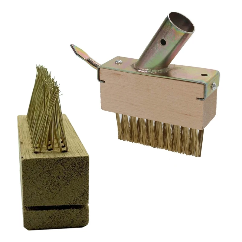 E5BE Convenient Replacement Brushes Garden Cleaning Brushes for Moss and Weeds Joint Cleaning Steel Brush Joint Scraper