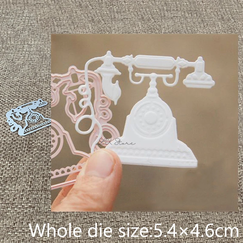 XLDesign Craft Metal Cutting Dies stencil mold Retro phone decoration scrapbook Album Paper Card Craft Embossing die cuts