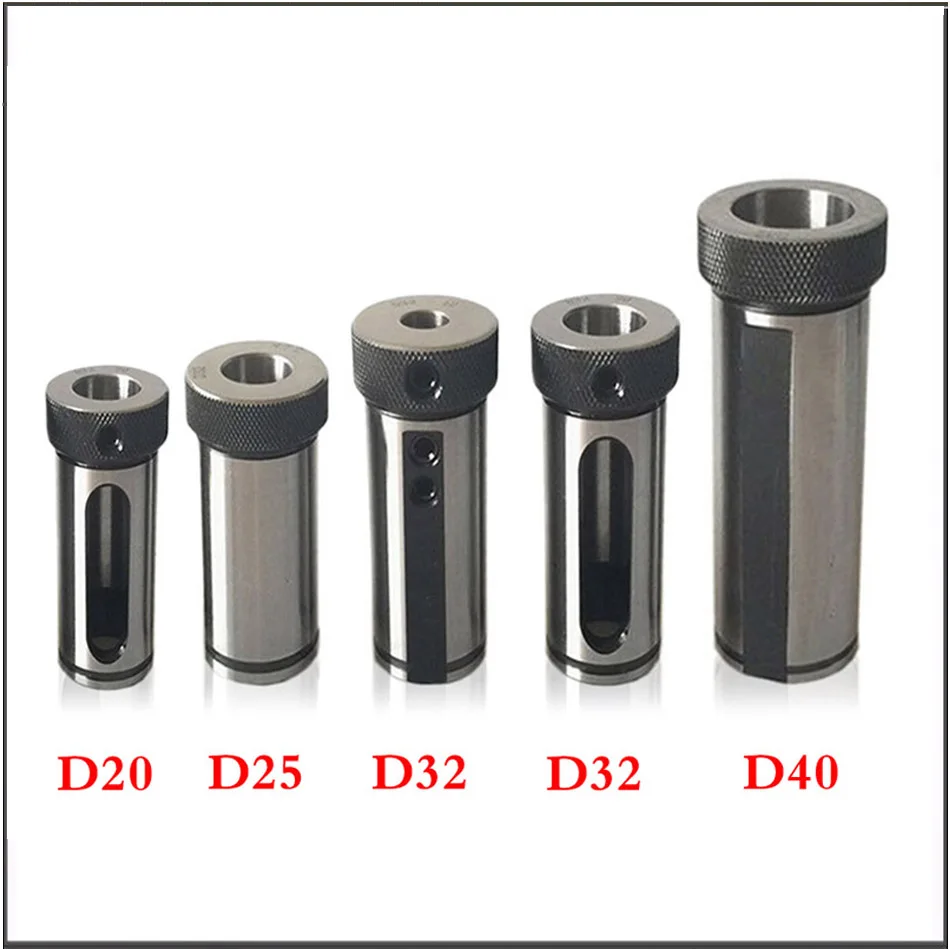 Lathe chuck D20 D25 D32 D40  4-32mm Lathe Reducing Sleeve CNC Inner Hole Auxiliary Tool Holder U Drill  Tool Hollow Hole