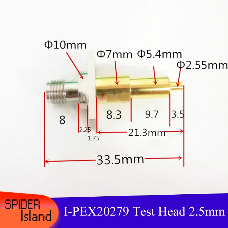 

10PCS RF radio frequency Bluetooth Test Head Mobile Phone Probe Thimble 2.5MM Concave cup I-PEX20279 Test Thimble