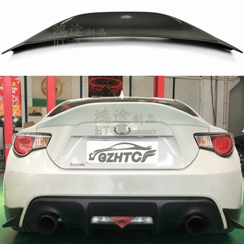 

For Toyota GT86 Subaru BRZ Spoiler 2012-2015 Carbon Fiber Rear Roof Spoiler Wing Trunk Lip Boot Cover Car St