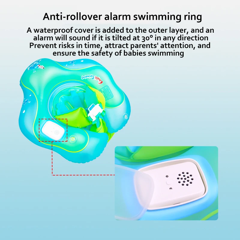 Eenbei baby swim float Rollver alarm baby swimming ring tilts more than 30° the swimming ring sounds an alarm care baby safety