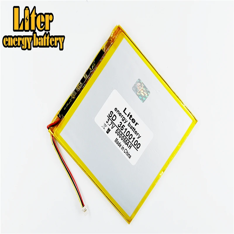 1.0 Mm 3pin Cổng Kết Nối 3.7 V 35100100 Pin Lithium Polymer Với PCM Sạc Dự Phòng 5000 MAh Máy Tính Bảng Pin