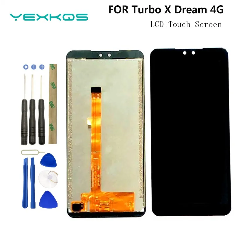 Original Turbo X Dream 4G LCD Display+Touch Screen Digitizer Assembly Digitizer for Turbo X Dream 4G Screen Replacement