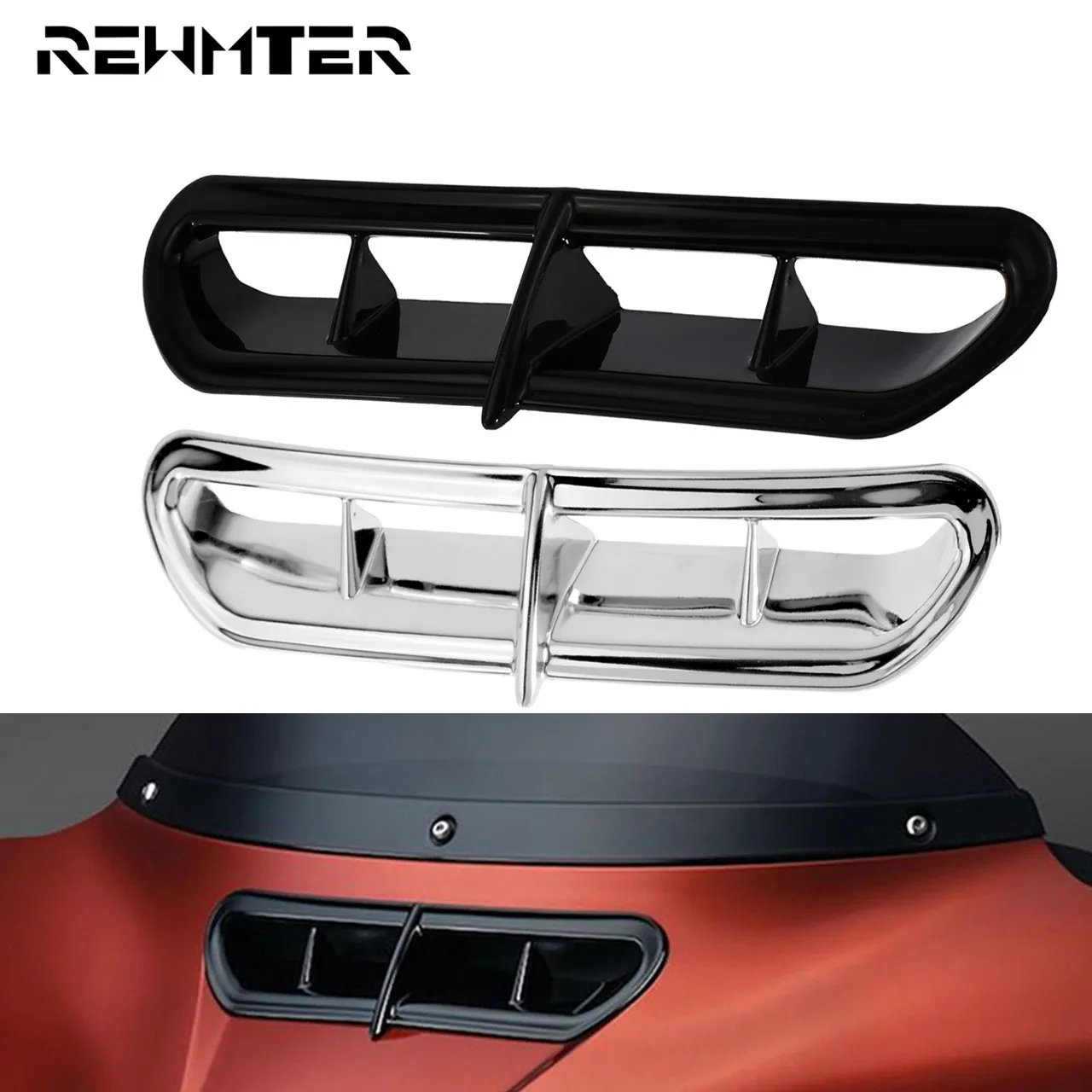 

Motorcycle Front Fairing Vent Accent Trim Cover For Harley Touring 2014-2023 Ultra Classic Electra Glide Trike Street Glide