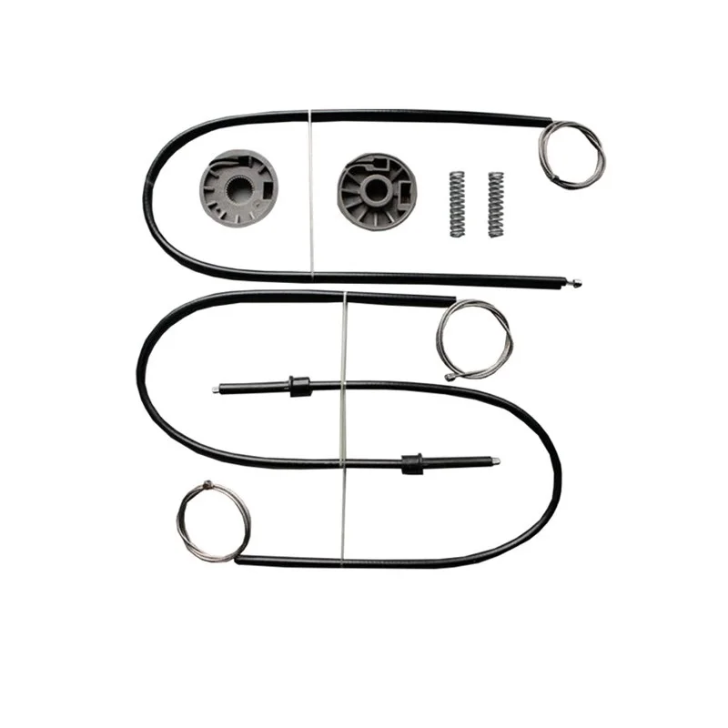 

Auto Window Regulator Repair Kit For Smart Roadster 2003-2005 Front Right + LEFT Side 2 Set cable + Roller and springs